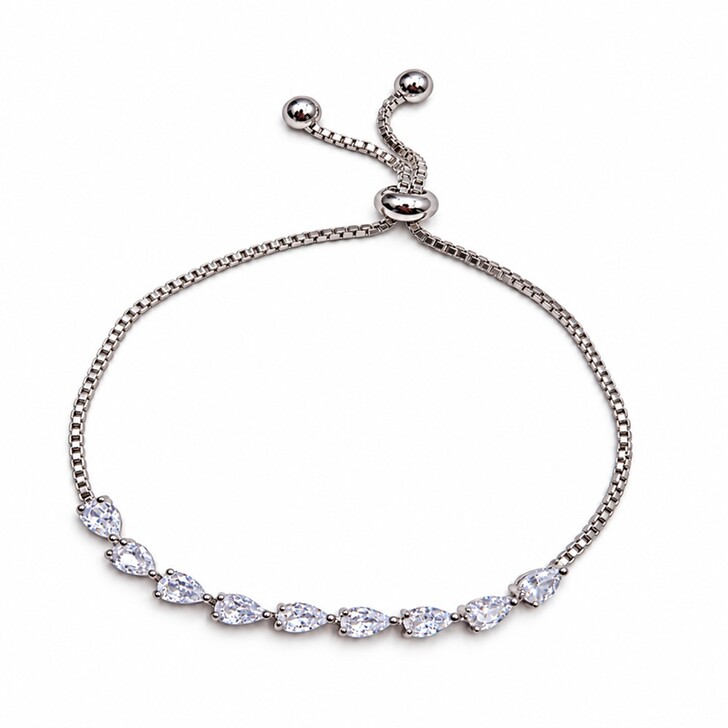 Alara Teardrop Crystal Adjustable Bracelet